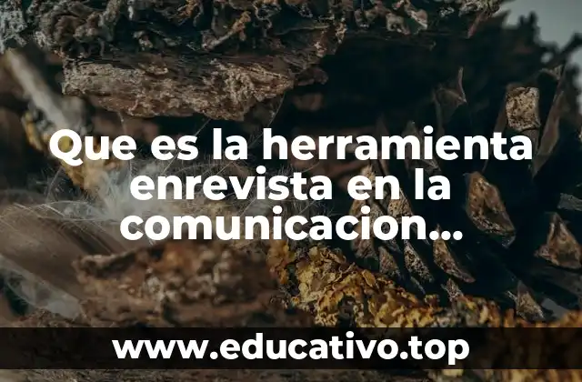 Que es la herramienta enrevista en la comunicacion descendente interna