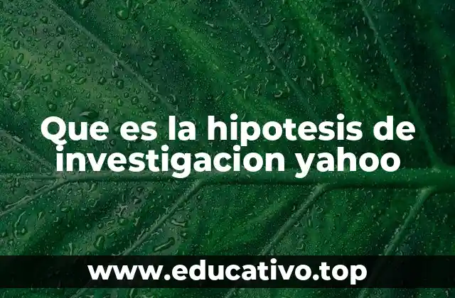 La base conceptual de la hipótesis de investigación