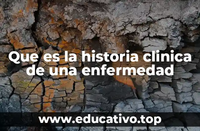 Que es la historia clinica de una enfermedad