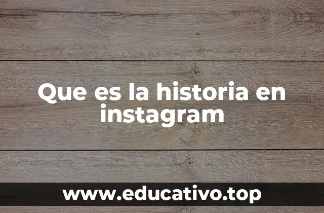 Que es la historia en instagram