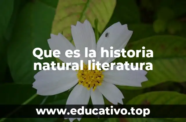 Que es la historia natural literatura