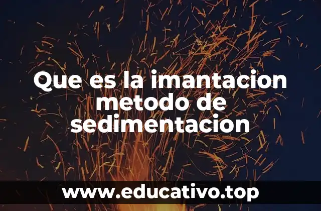 Que es la imantacion metodo de sedimentacion