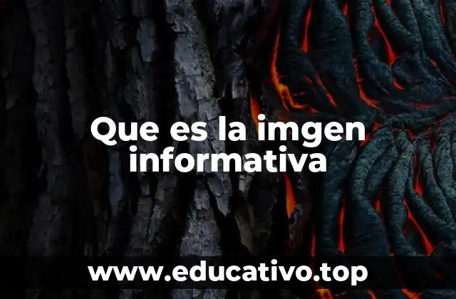 Que es la imgen informativa