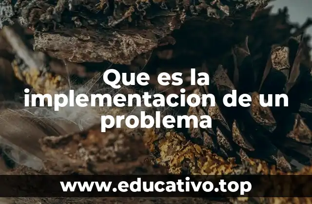Que es la implementacion de un problema