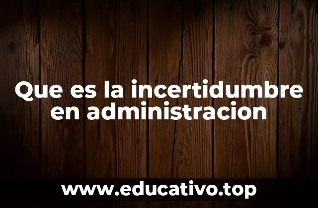 La incertidumbre como variable clave en la toma de decisiones empresariales
