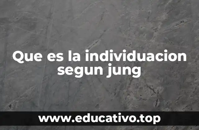 Que es la individuacion segun jung