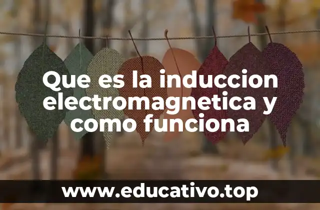 Que es la induccion electromagnetica y como funciona