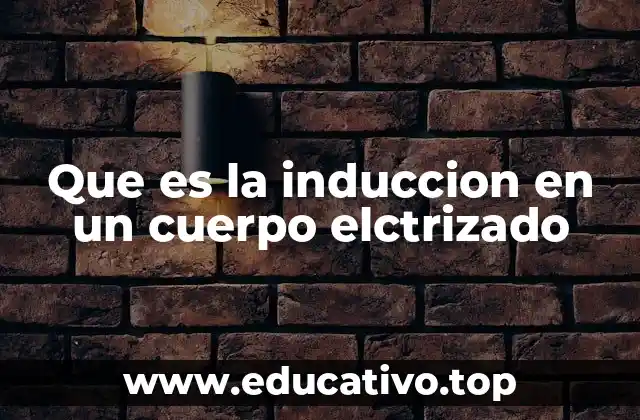 Que es la induccion en un cuerpo elctrizado