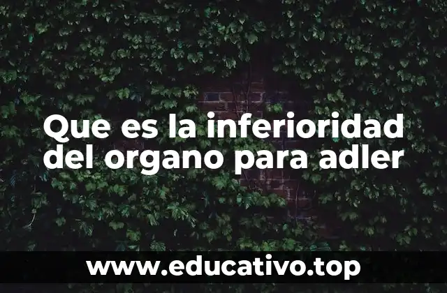 Que es la inferioridad del organo para adler