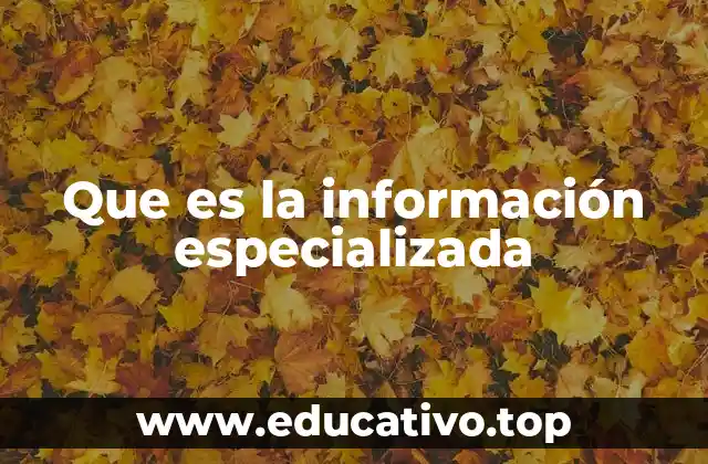 El rol de la información especializada en la toma de decisiones