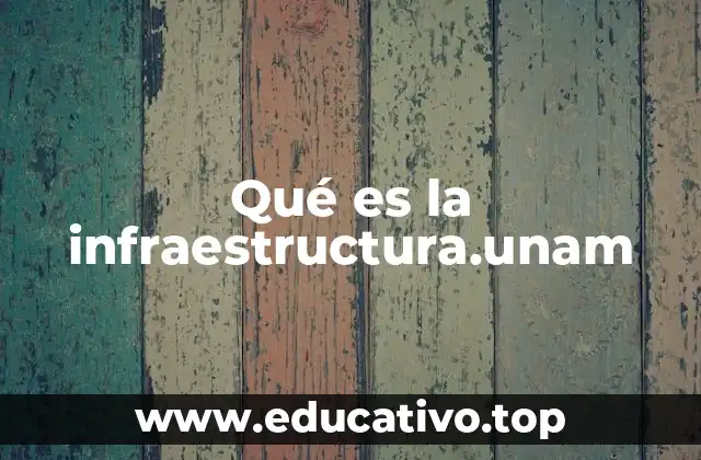 Qué es la infraestructura.unam