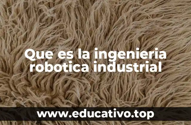 Que es la ingenieria robotica industrial