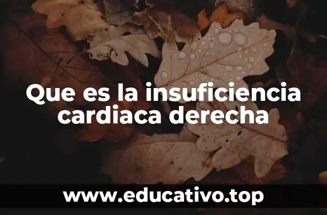 Que es la insuficiencia cardiaca derecha