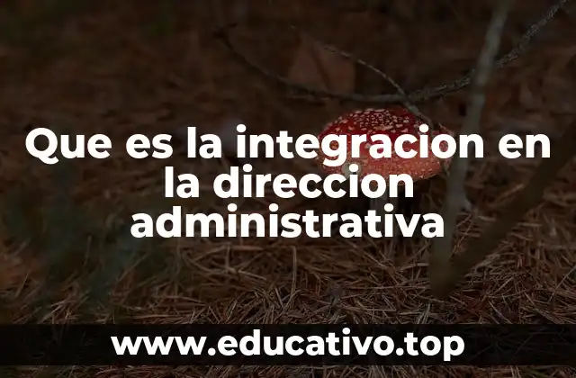 Que es la integracion en la direccion administrativa