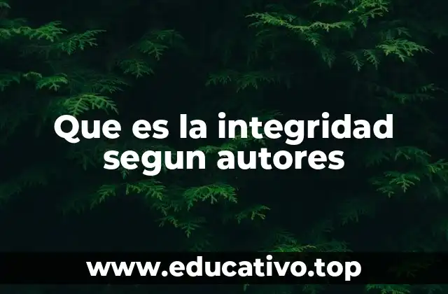 Que es la integridad segun autores