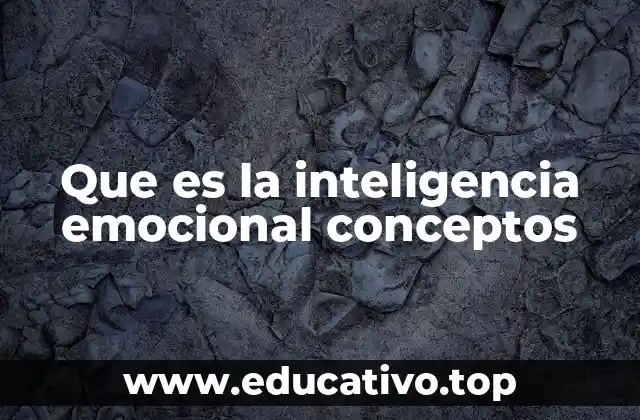 Que es la inteligencia emocional conceptos