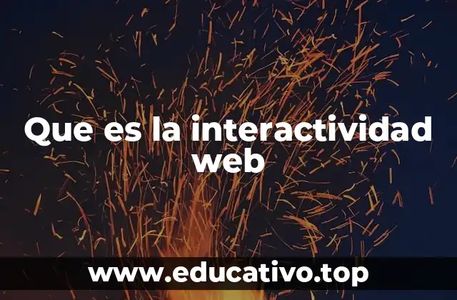 Que es la interactividad web