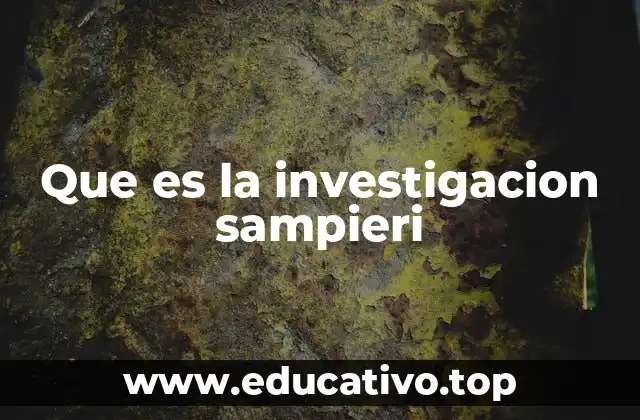 La base conceptual de la metodología Sampieri