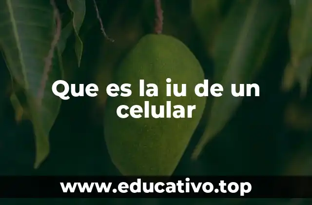 Que es la iu de un celular