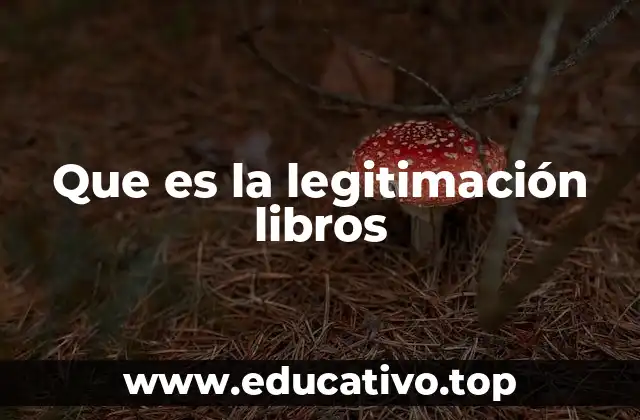 Que es la legitimación libros
