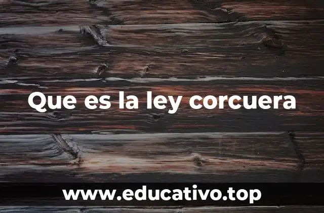 Que es la ley corcuera