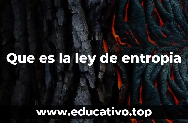 Que es la ley de entropia