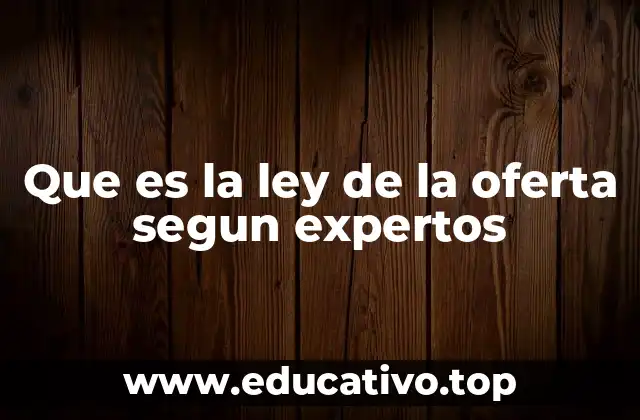 La base teórica detrás del comportamiento de los productores