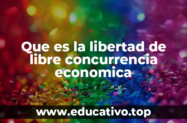 Que es la libertad de libre concurrencia economica