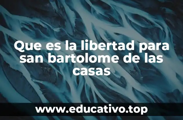 Que es la libertad para san bartolome de las casas