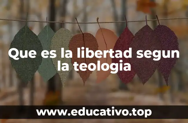 Que es la libertad segun la teologia