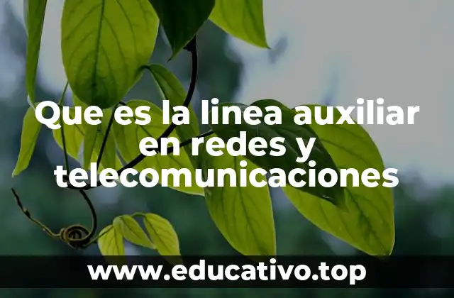 Que es la linea auxiliar en redes y telecomunicaciones