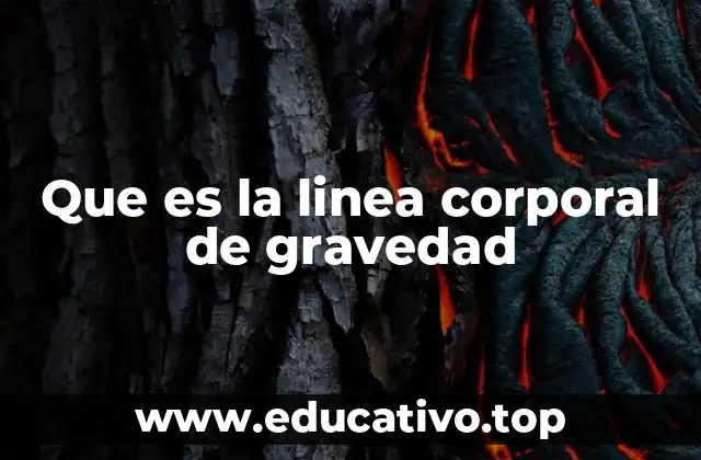 Que es la linea corporal de gravedad