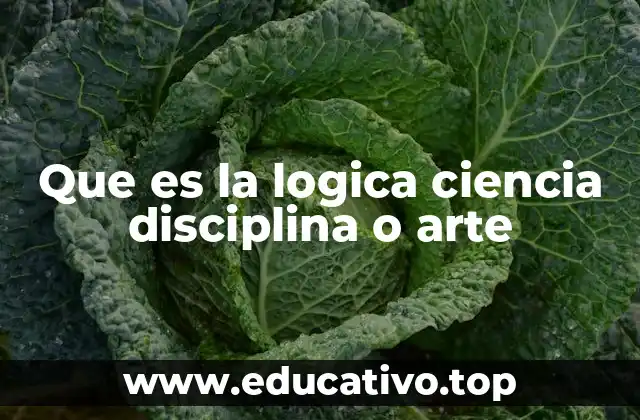 Que es la logica ciencia disciplina o arte