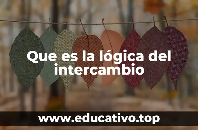 Que es la lógica del intercambio
