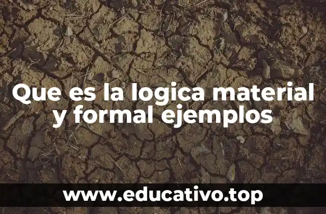 Que es la logica material y formal ejemplos