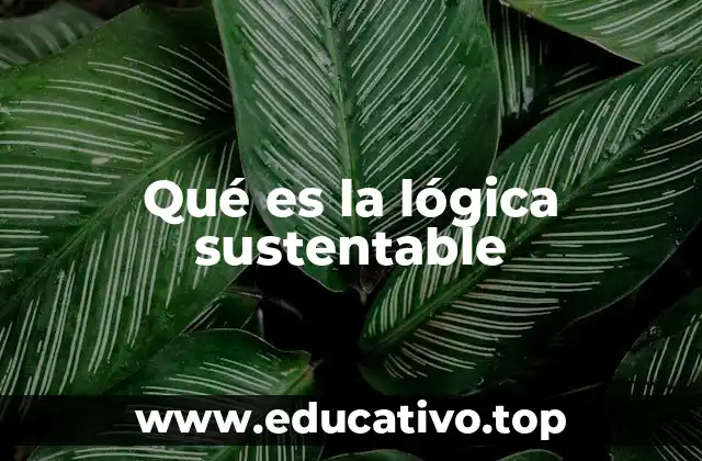 Qué es la lógica sustentable