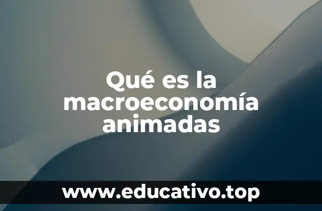 Qué es la macroeconomía animadas