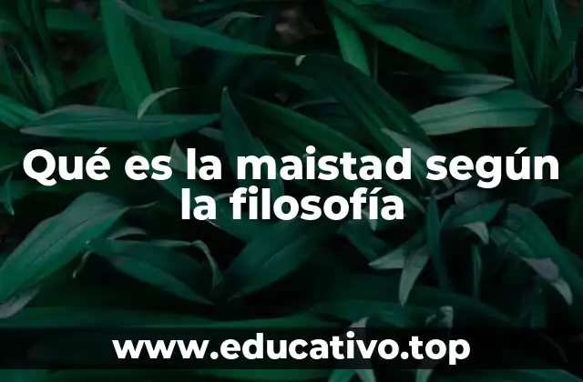 Qué es la maistad según la filosofía