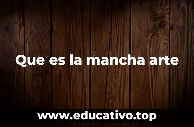 Que es la mancha arte