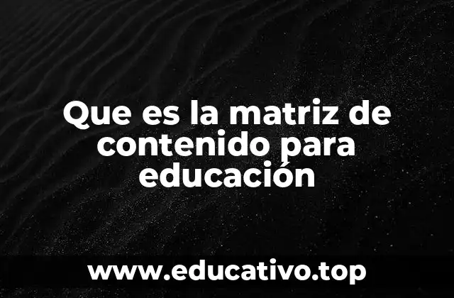 La planificación detrás de una matriz de contenido