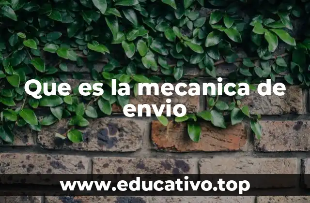 Que es la mecanica de envio