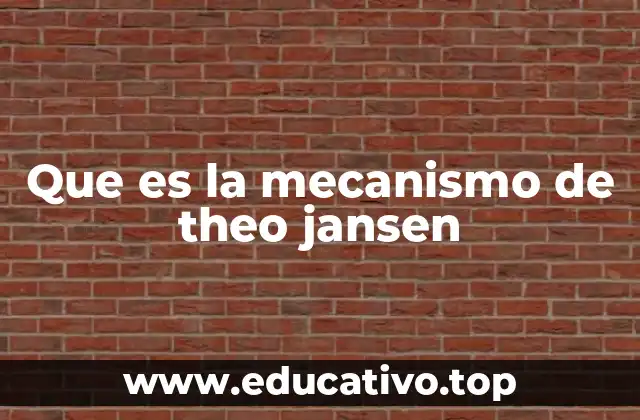 Que es la mecanismo de theo jansen