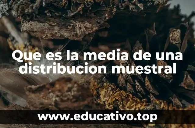 Que es la media de una distribucion muestral