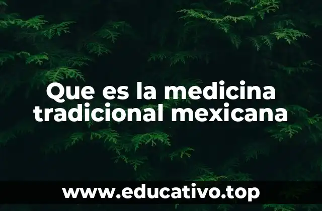 Que es la medicina tradicional mexicana