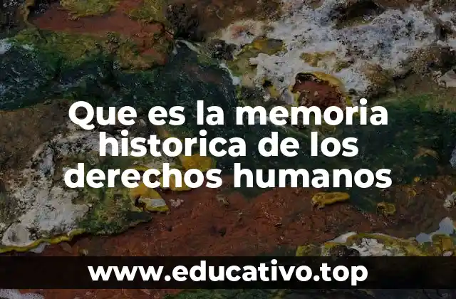 Que es la memoria historica de los derechos humanos