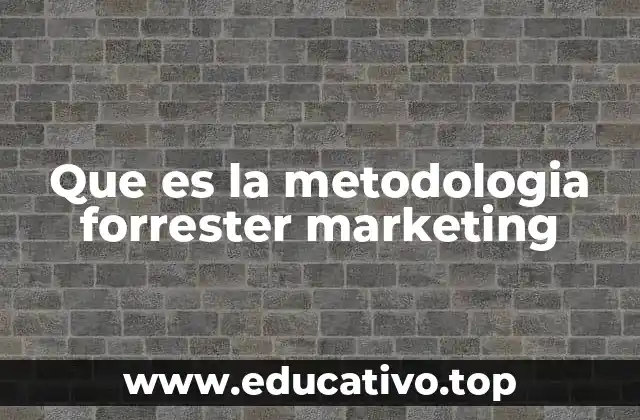 Que es la metodologia forrester marketing