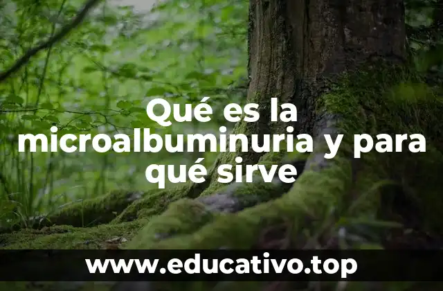 Qué es la microalbuminuria y para qué sirve