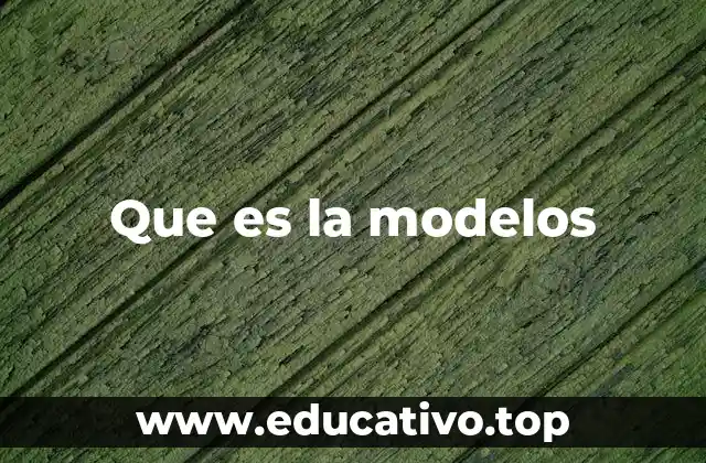 Que es la modelos