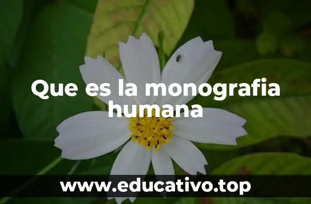 Que es la monografia humana