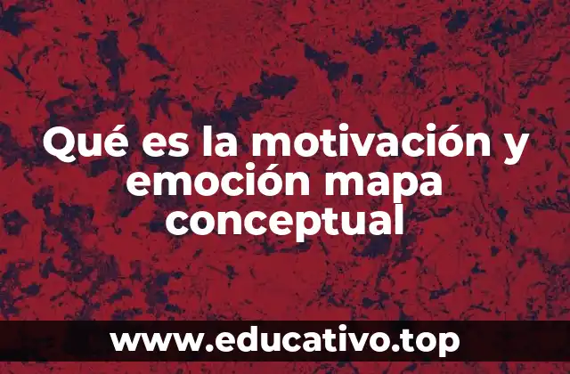 Qué es la motivación y emoción mapa conceptual